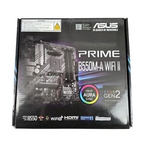 ASUS Prime B550M-A WiFi II AM4 Motherboard PCIe 4.0 Ryzen 5000 NEW